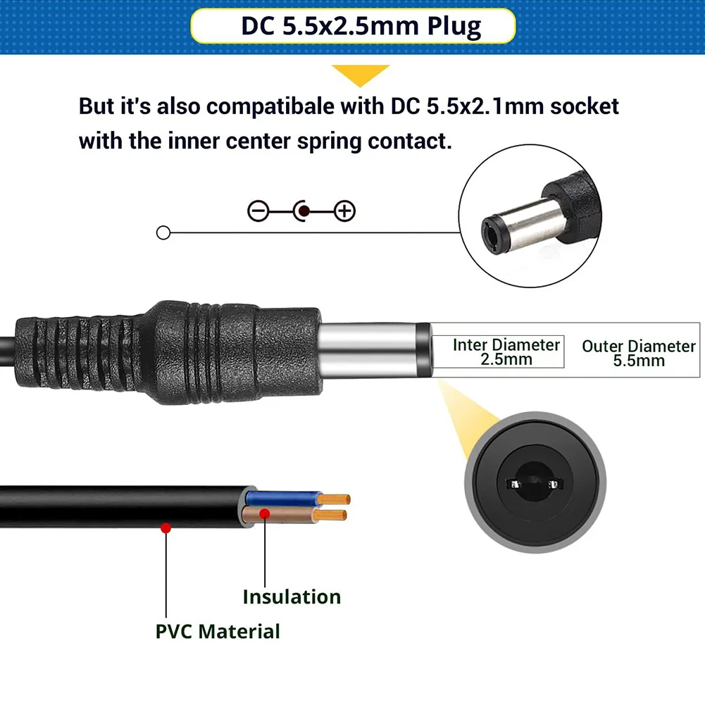 อะแดปเตอร์แปลงไฟ AC 110-240V เป็น DC 3-24V ตัวแปลงปลั๊กขนาด5.5x2.5มม. อะแดปเตอร์ควบคุมแรงดันหลายแรงดัน2.5A 60W