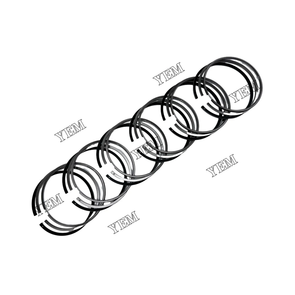 High quality 6 pcs H07D Piston Rings Set STD 3*2*4 For Hino Engine Parts