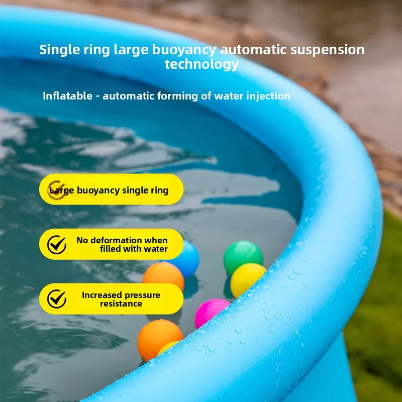 PVC Environmentally Friendly, Foldable, Convenient for Storage, Upgraded Swimming Pool with Three Layers of Thickening