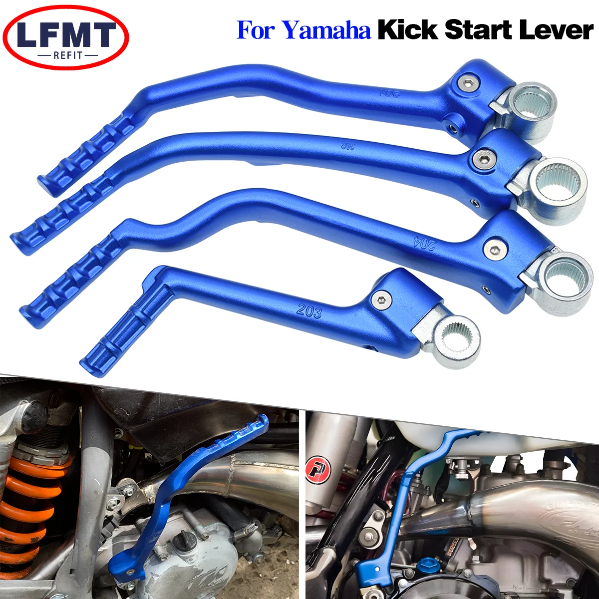 

For Yamaha YZ WR YZ250F 450F YZ250FX 450FX WR250F WR450F YZ125 YZ250 YZ250X Motorcycle CNC Forged Kick Start Lever Pedal Levers