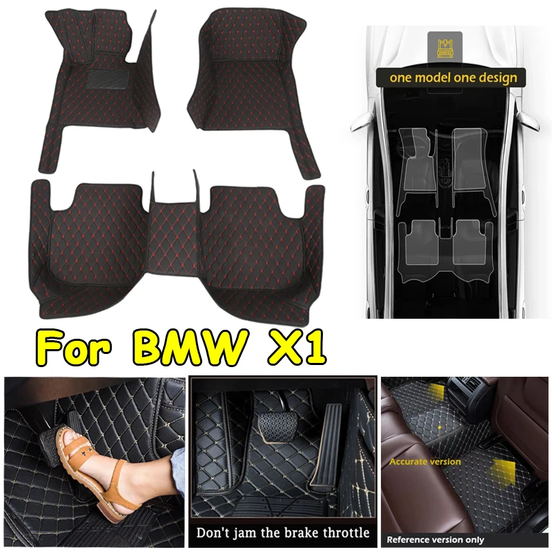 

Автомобильный коврик WYM на заказ для BMW X1 E84 F48 X2 F39 X4 F26 G02 2018-2023, детали интерьера, аксессуары из искусственной кожи