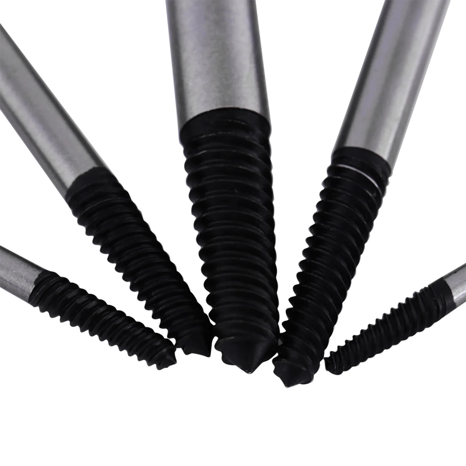 5Pcs Screw Extractor Center Drill Bits Guide Set Broken Damaged Bolt Remover Removal Speed Easy Set