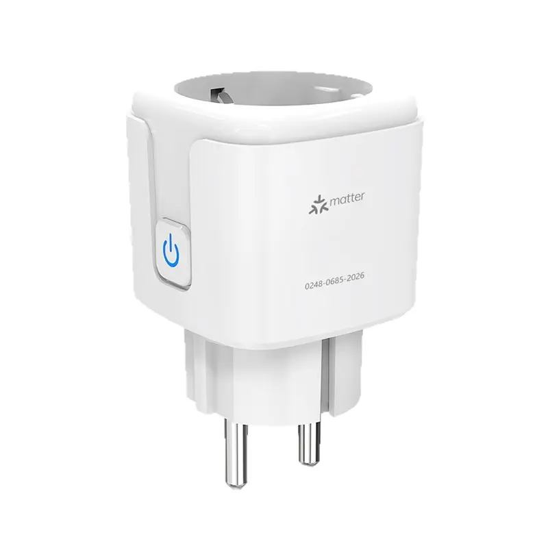 YANA50I Matter Smart Plug Outlet 16A With Tuya Voice Control Timer Function Smart Socket Outlet Metering EU Plug