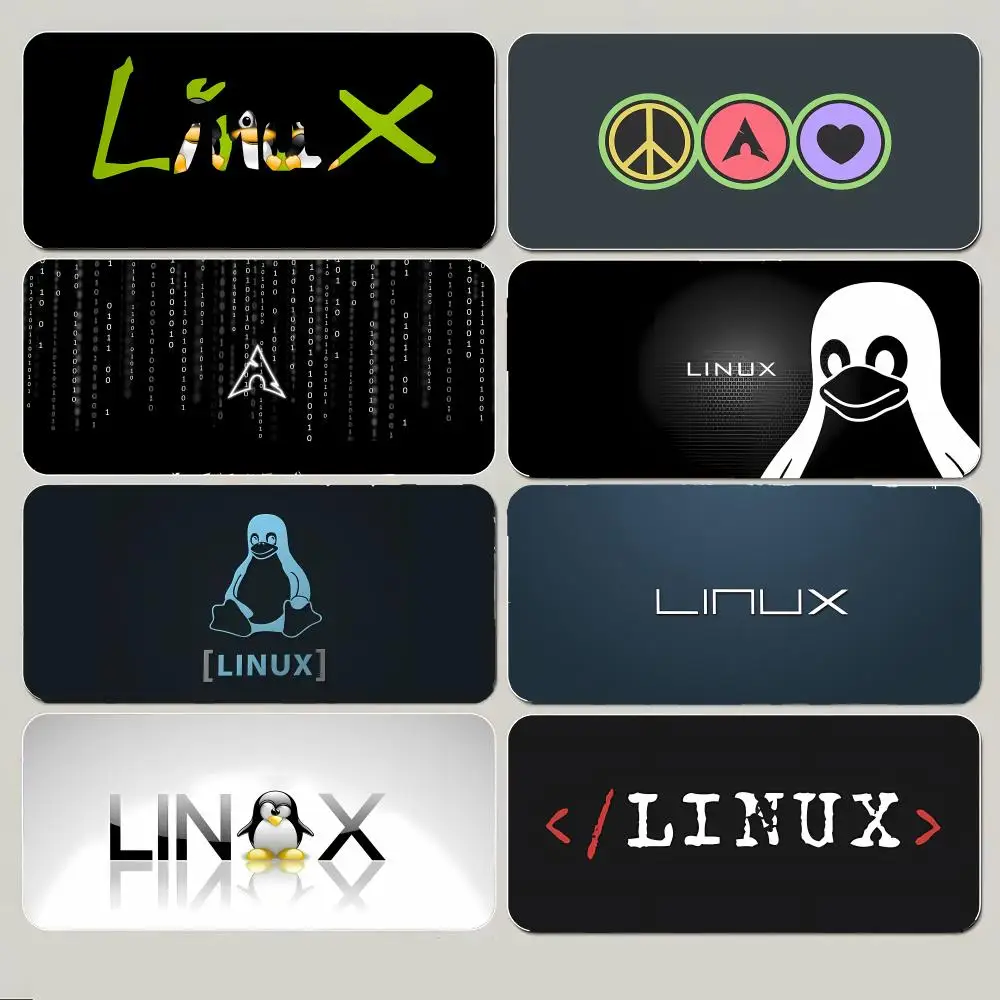 Cool Pop A-Arch L-Linux Minimal T-Tux Mouse Pad Large Gaming Mousepad with Thick Stitched Edge Non-Slip Desk Mat