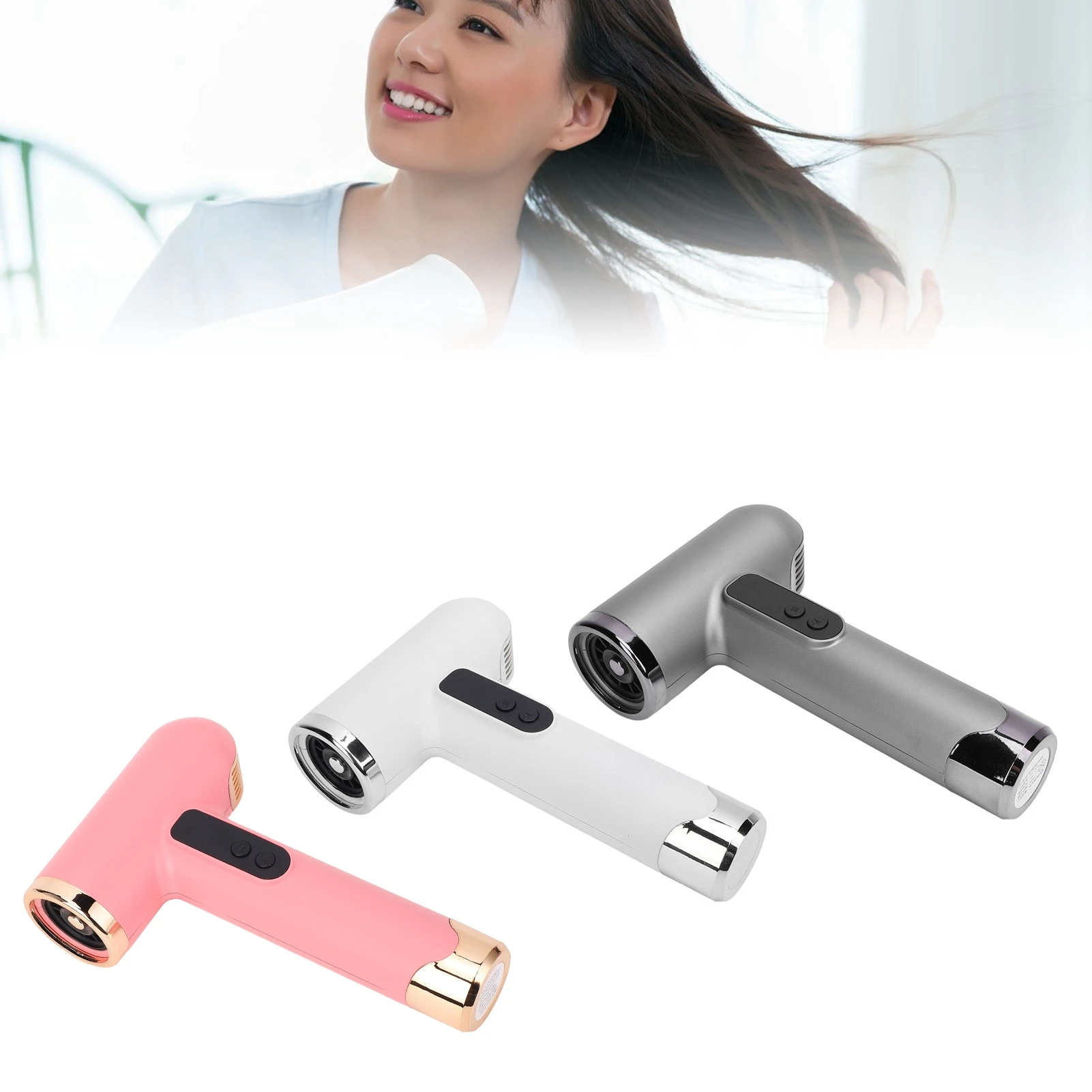 

Маленький фен, перезаряжаемый через USB, 15000 мАч, мощный, легкий, портативный, дорожный фен, 200 Вт, прочный для дома