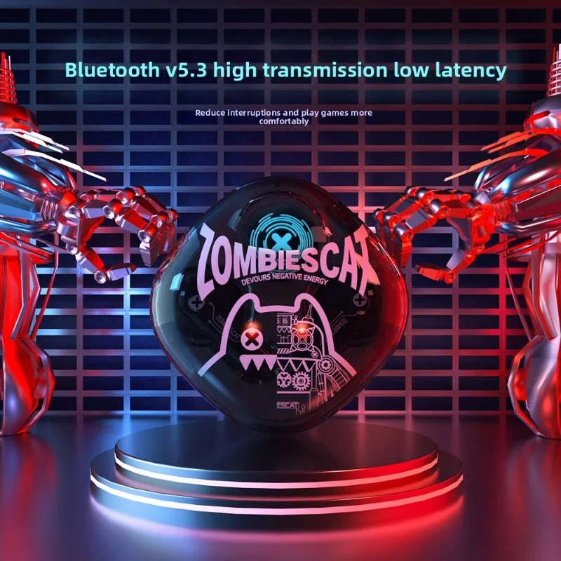 

New High-end Sports Noise Cancelling Earbuds ZOMBIESCAT B2 Gaming Earphones Bluetooth Wireless Earphones Microphone Low Latency