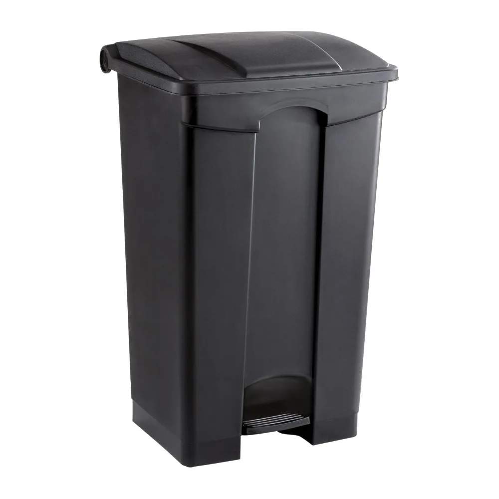 

Step-On Trash Can with Foot Pedal, 23 Gallon Kitchen Garbage Bin for Indoor Outdoor Use, Hands-Free Black