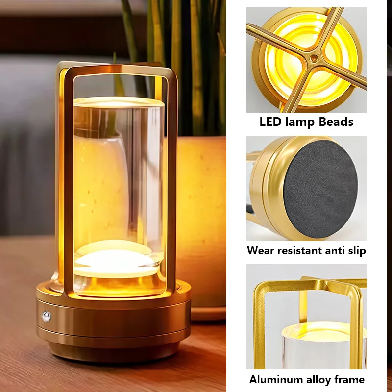 360 ° الإضاءة اللمس لمبة مكتب عكس الضوء LED مصباح السرير القراءة ضوء USB شحن الضوء المحيط مناسبة غرف نوم غرف المعيشة #4