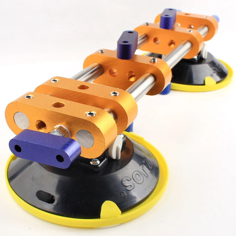 Manual Splicing Seam Setter Ratchet Vacuum Suction Cup Slab Joining Leveling Seaming Tool Granite Marble Glass 6 Inch/150mm