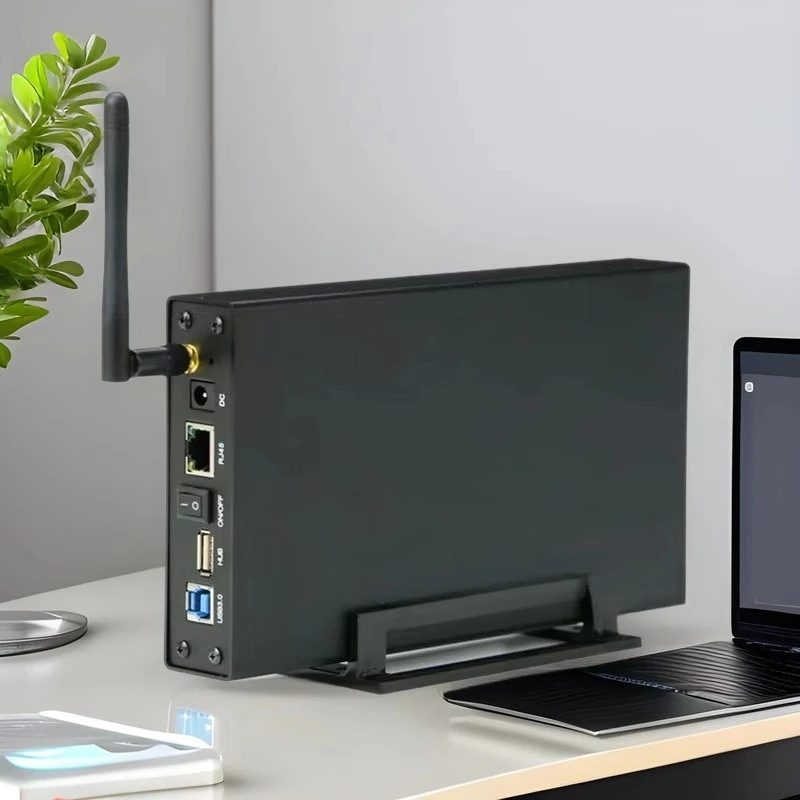 3.5-inch External Hard Drive Cartridge With WiFi Routing Function Wireless Sharing And Built-in SATA Hard Drive