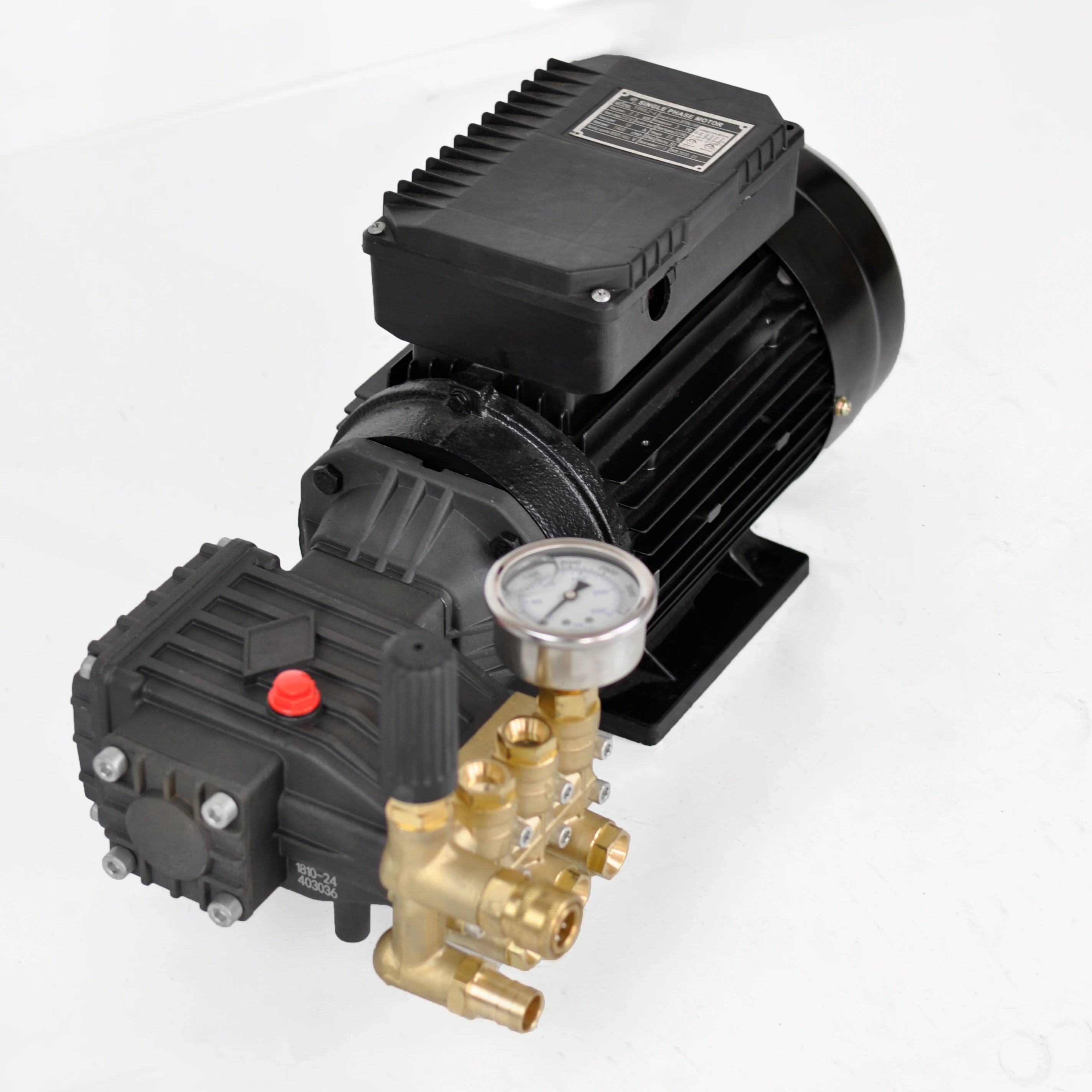 CE High Pressure Cleaning Machine Electric Motor Pump Assembly High Pressure Water Pump for Car Wash Triplex Plunger Pump 380V