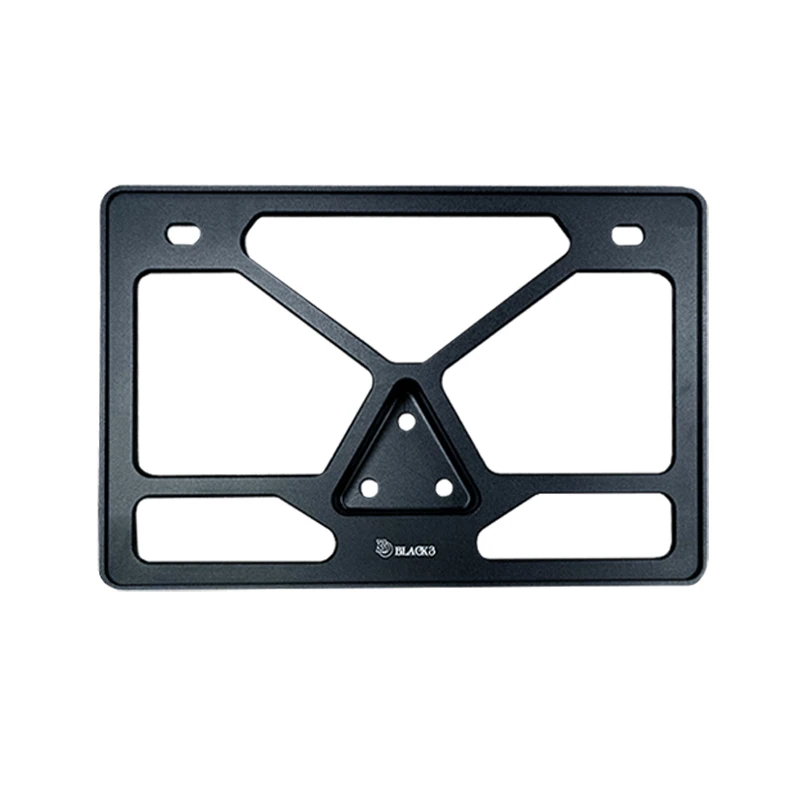 Motorcycle Handlebar Cylinder 3-PC License Plate Mounts Unique Custom Black Look with Steel Aluminum CNC PC Materials