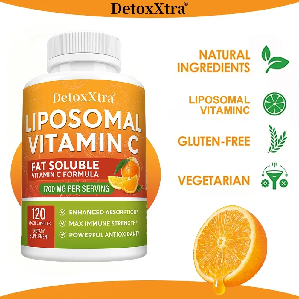 Liposomal Vitamin C 1700 Mg - Promote Absorption and Digestive Comfort, Antioxidants, Support Immune Health