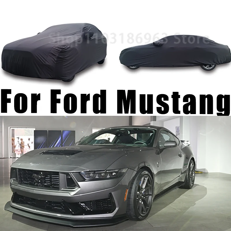 

for Ford Mustang Car Covers Stretch Cloth Special Car Clothing Auto Cover Indoor Dust Sun Protection Exterior Accessories Univer