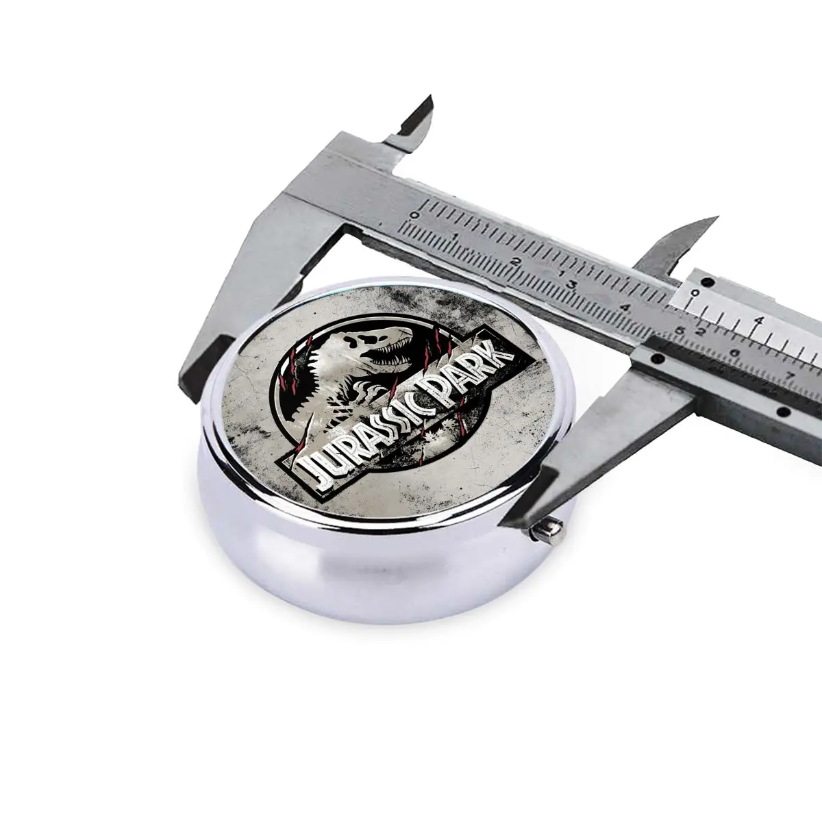 J-Jurassics حالات حبوب منع الحمل الصغيرة المحمولة لمحفظة الخيال العلمي الخيال ديناصور فيلم الطب حقيبة للتخزين صندوق حبوب منع الحمل للسفر