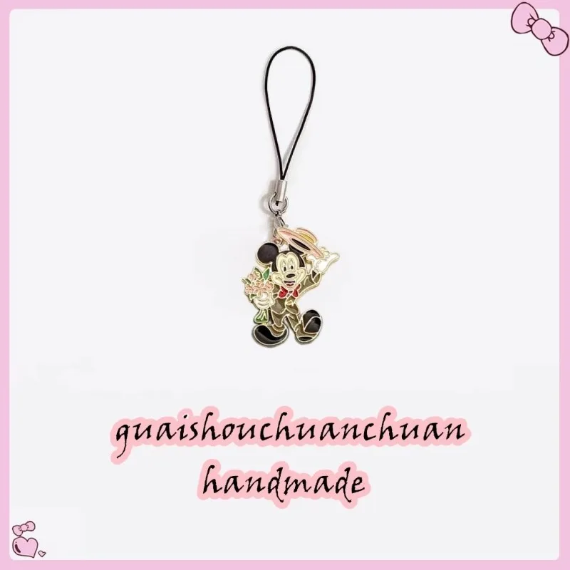 Niedlicher Cartoon Disney Mickey Minnie Cartoon Persönlichkeit Trend Handy Lanyard Student USB Disk Anhänger Geschenk Großhandel