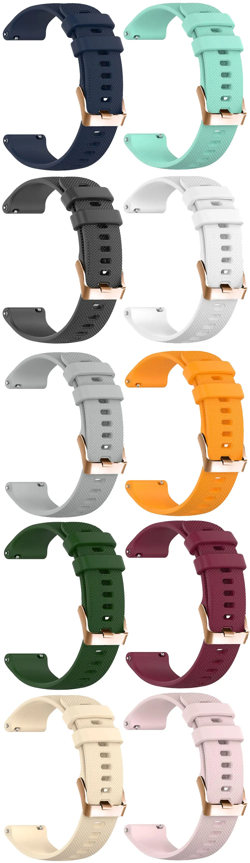 18 mm Silikon-Uhrenarmband für Garmin Venu 3S/Venu 4 / 2S/Vivoactive 4S /Vivomove 3S/Forerunner 255S 265S Armband-Armband – Detail 4