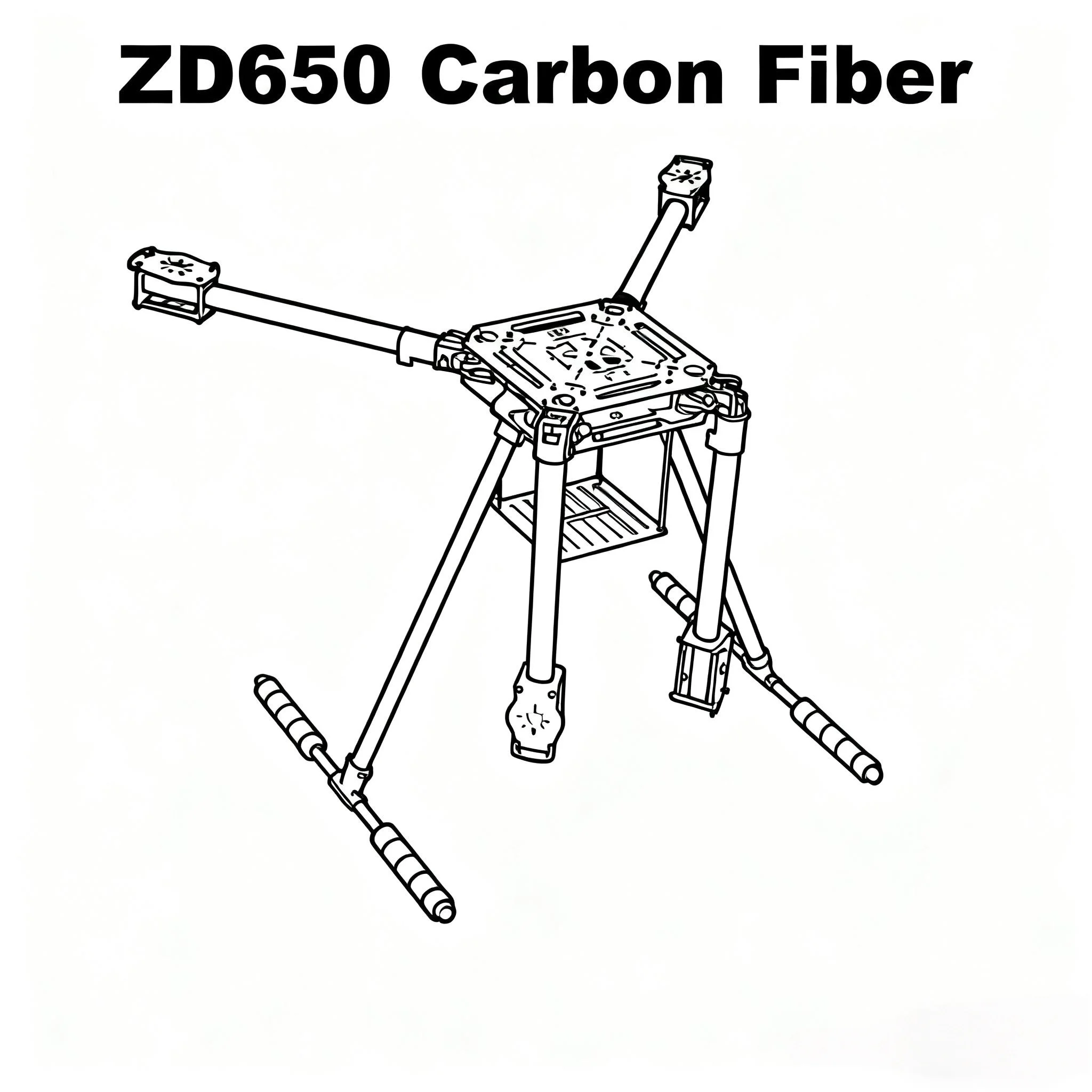 

SkyEye ZD550 550 мм/ZD650 650 мм Рама квадрокоптера из углеродного волокна FPV Quad с посадочной платформами из углеродного волокна F550