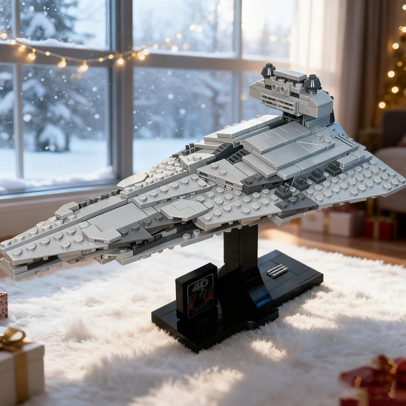 

488pcs MOC Imperial Star Destroyer ISD Midi Scale Battle Model Building Blocks Construction Toys Christmas Gifts Brick Kids