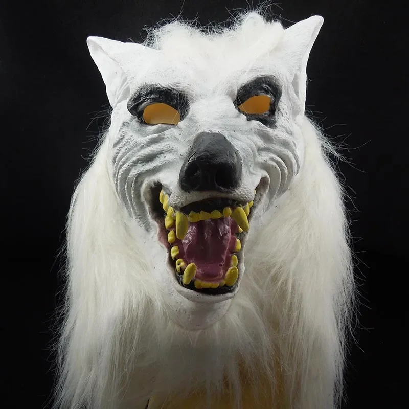 할로윈 마스크 무서운 톱질된 돼지 늑대 말 머리 코스프레 파티 무서운 동물 마스크 풀페이스 라텍스 마스크 할로윈 파티 장식