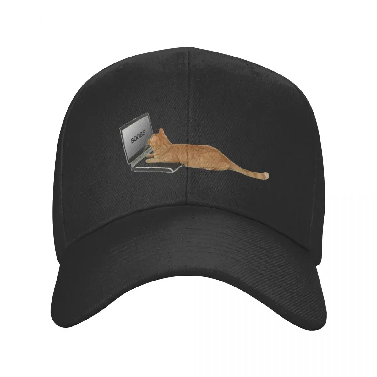 Laptop Cat BOOBS Baseball Cap funny hat western Hat Designer Hat Women's 2024 Men's