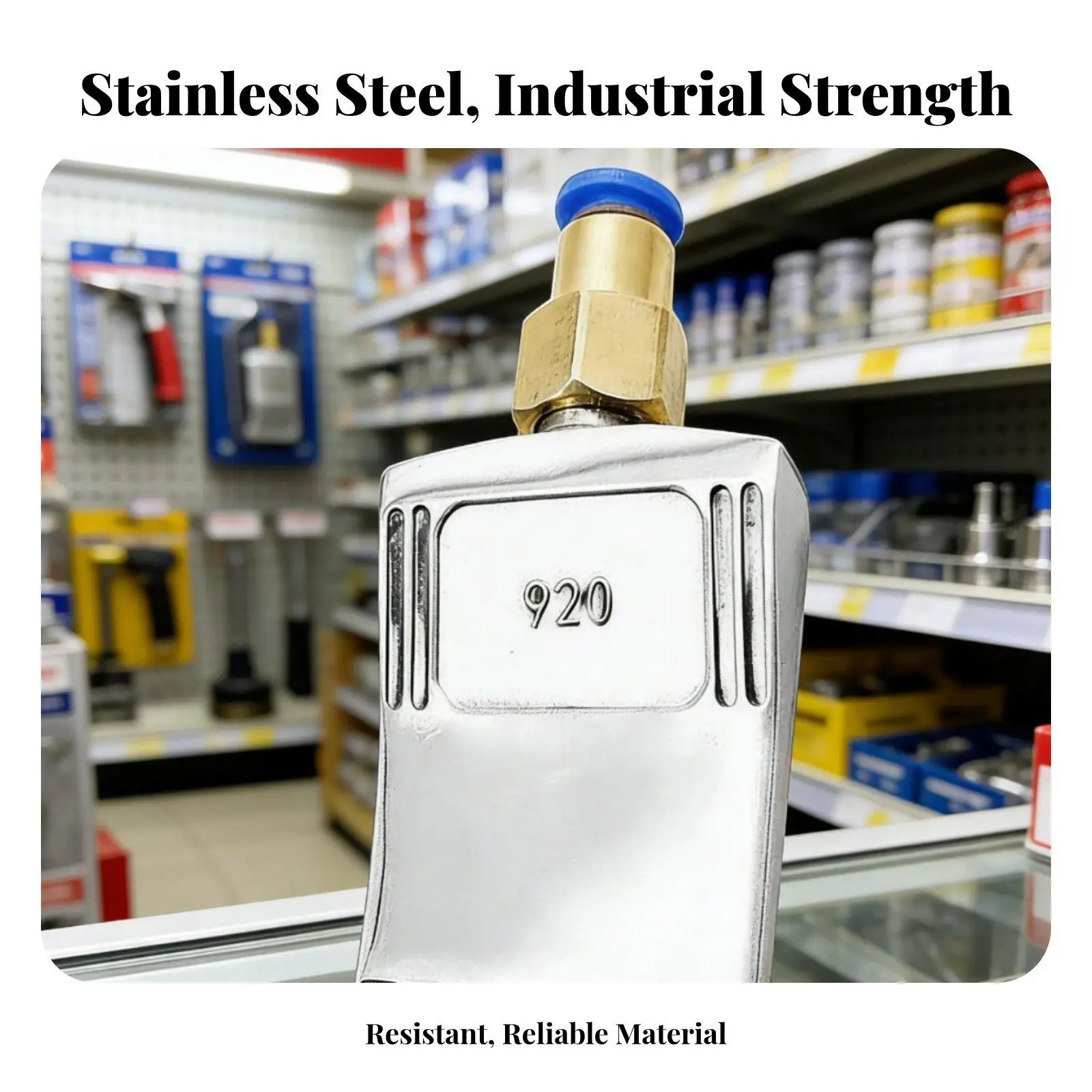 High Efficiency Air Nozzle Stainless Steel 16 Hole Flat Jet for Industrial Dust Removal and Moisture Blow Off
