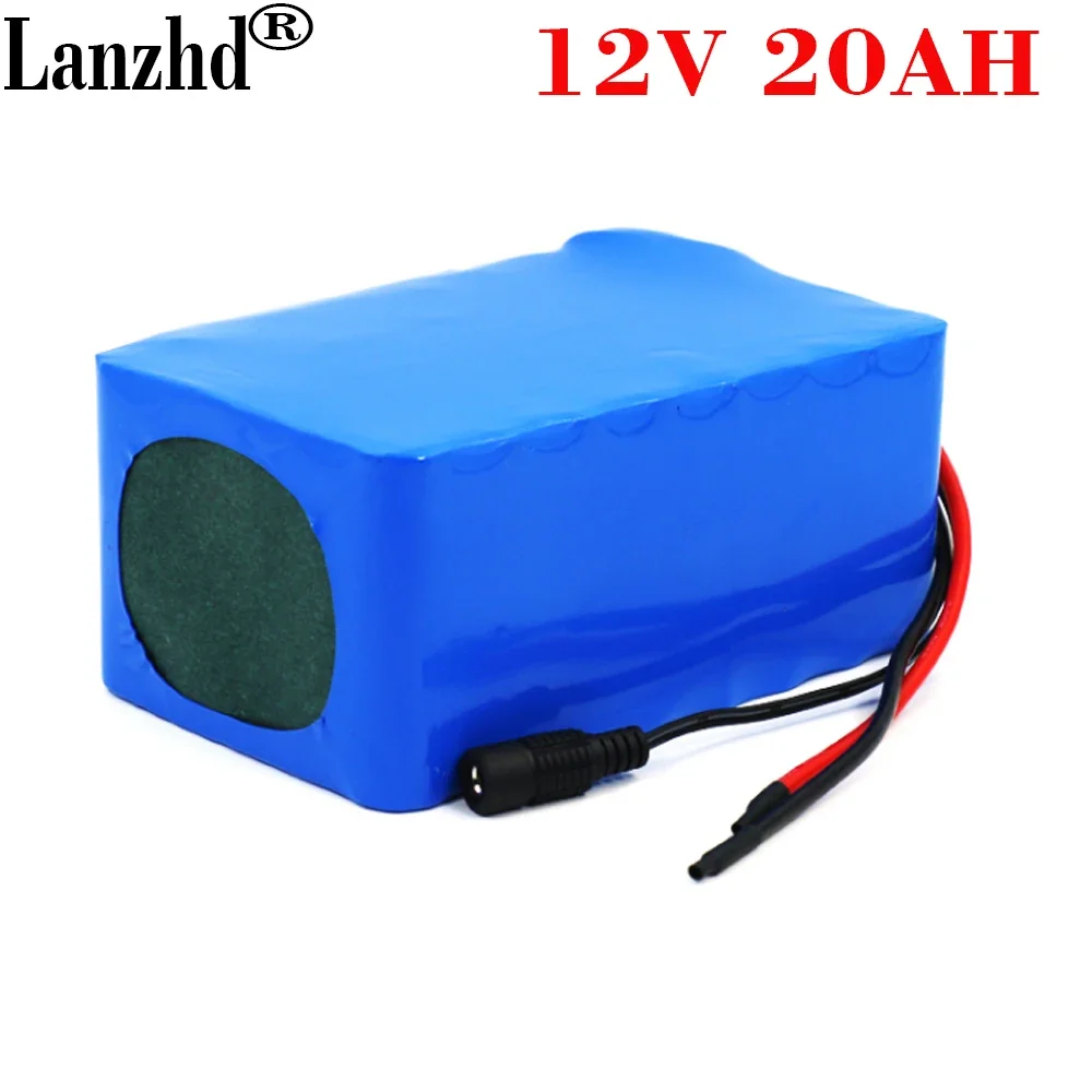 

18650 Pack 12V 20AH 12.6V 10A 15A Lithium Battery Pack for 35W 55W Xenon lamp stage lamp battery Bicycle Motor Scoote with BMS