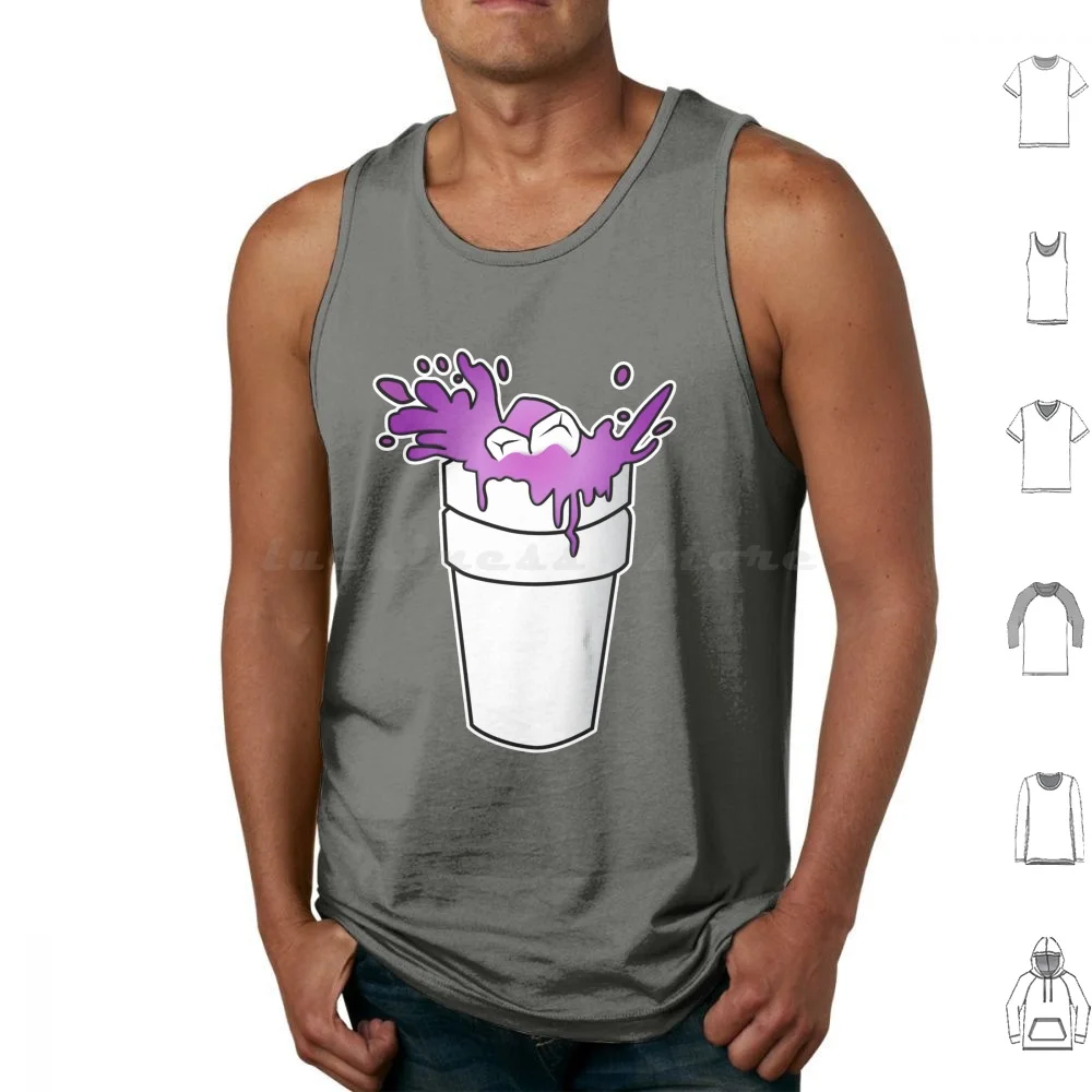 Purple Drank Lean Tank Tops Vest Sleeveless Drank Purple Drank Lean Purple Sizzurp Lil Grape Drink Eastside Purp Hblocc