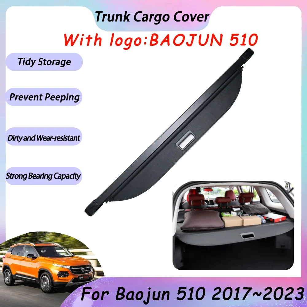 

Trunk Cargo Cover For Baojun 510 Chevrolet Groove 2017~2023 Accessories Car Rear Storage Organizer Shades Shield 2021 2019 2022