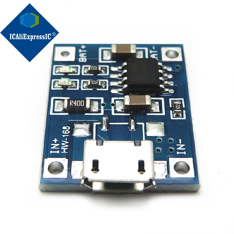 5piece MICRO interface TP4056|18650 lithium battery 3.7v 3.6V 4.2V lithium battery charging board 1A over