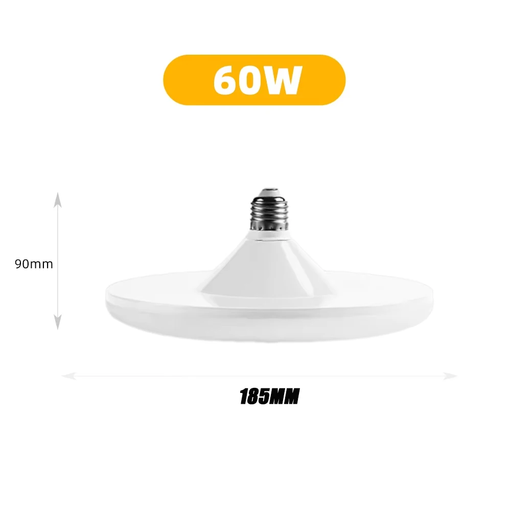 1PC 220V LED Lamp E27 Base Huishoudelijke Spaarlamp 20W 30W 40W 60W 100W Binnenverlichting Vliegende Schotel Licht Ampul E27 - afbeelding 1
