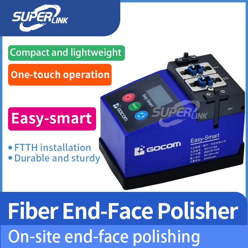 

Easy-smart multi-fiber handheld polisher kit Small size for FTTH/FTTR network SC UPC fiber end face repair