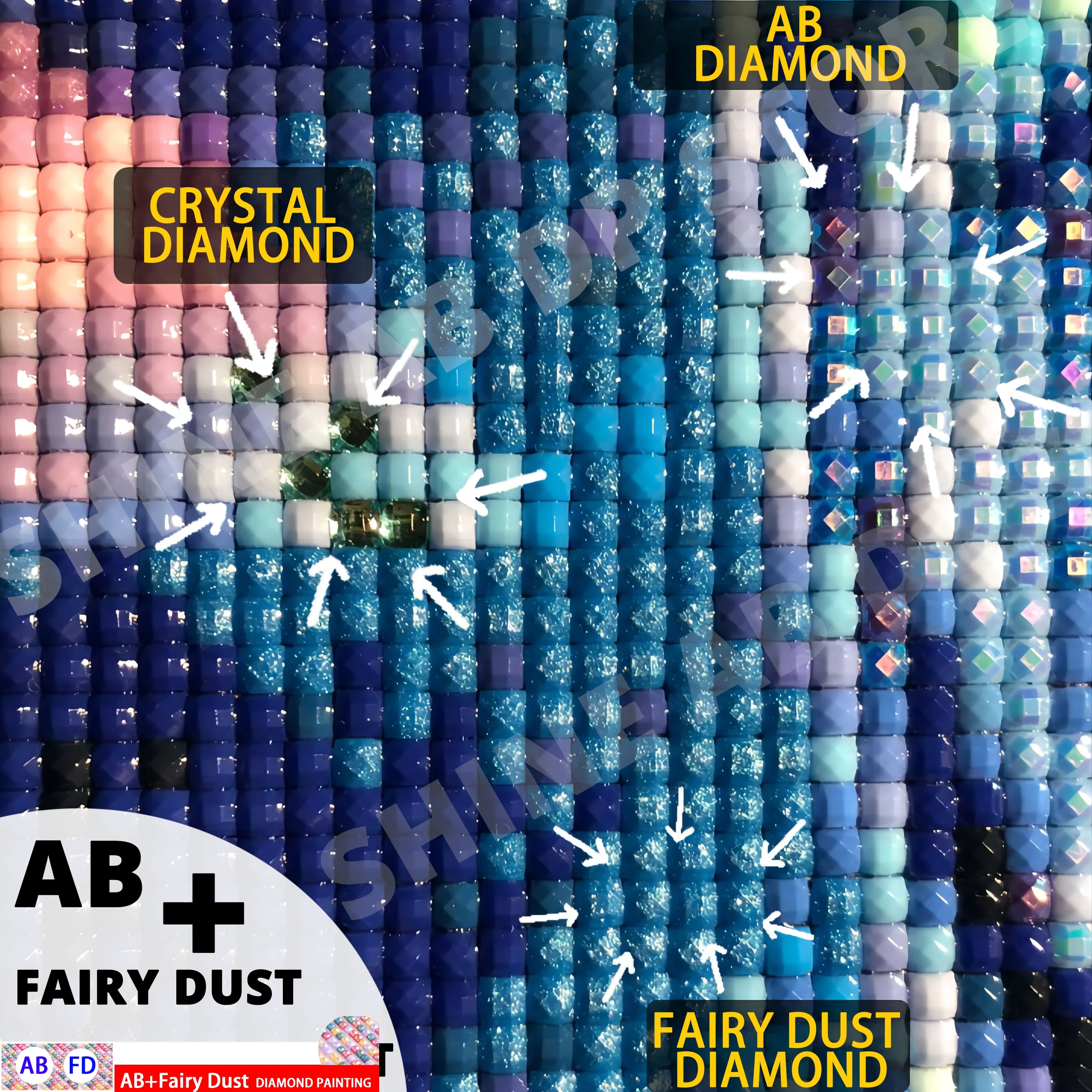 AB الجنية الغبار 2025 لطيف Chikawa مانغا شخصية الماس طقم الطلاء انمي ياباني 5D اليدوية الفن هدية الحرف ديكور المنزل هدية #3