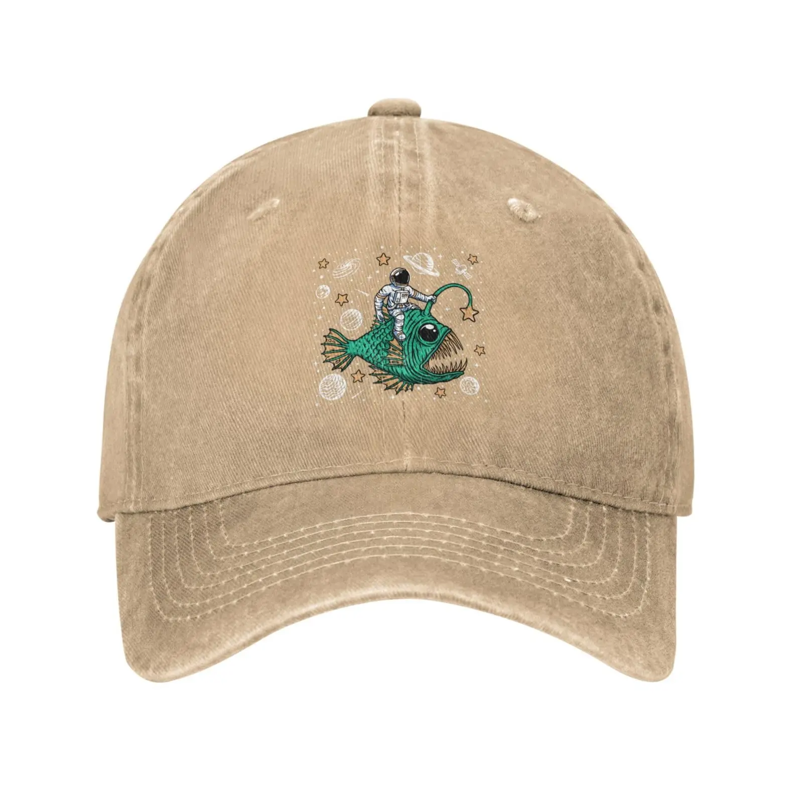 Diepzeevis En Astronauten Baseballpet Vrouwen Herenhoed Vintage Cowboyhoeden Trucker Zonnehoed