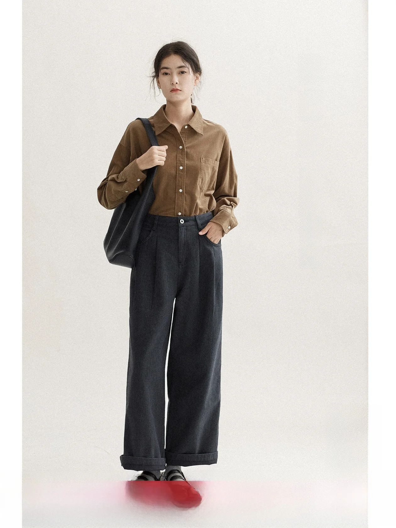 

Warm Cotton irt Women's Color Pure Cotton Long Sve Button up irt Commute Sle Faion Autumn Winter Top
