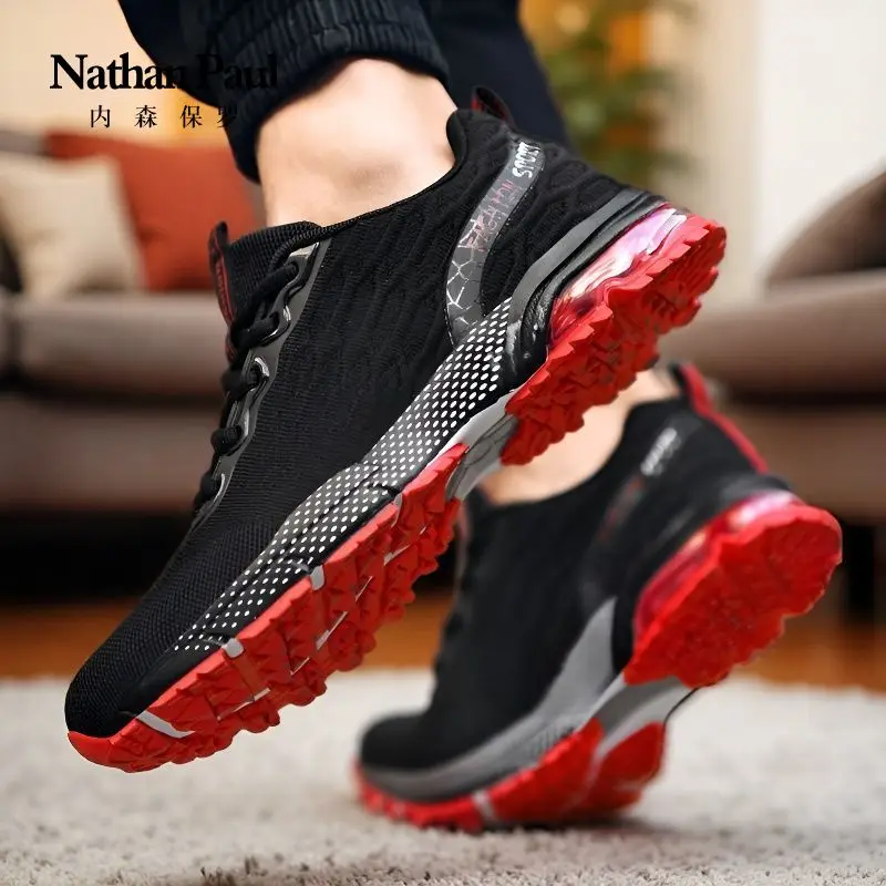 Verão nova malha respirável sapatos masculinos esportes e lazer sapatos esportivos correndo tendência versátil sapatos casuais