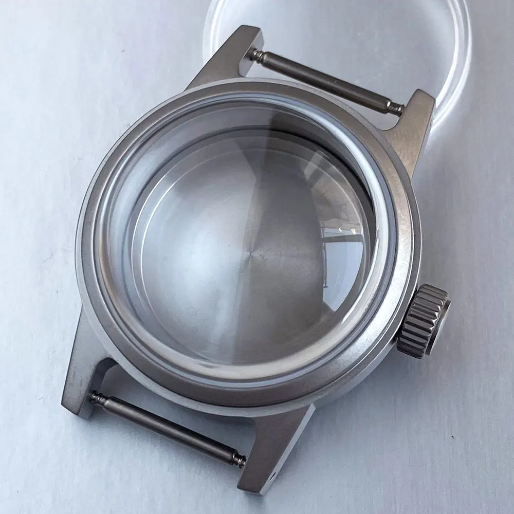 Sandblasted Double Domed Sapphire Crystal Glass 200m Waterproof 36mm Watch Case For NH35 NH36 NH38 ETA2824 PT5000 Movement view 2