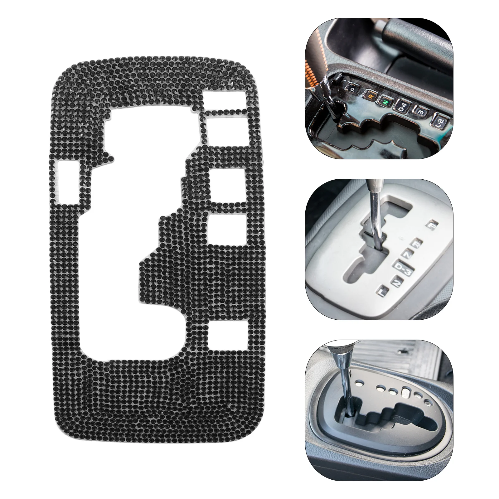 

Bling Car Gear Panel Trim Sticker Easy to Install Durable and Compatible with Multiple Car Models Gear Panel Trim Sticker