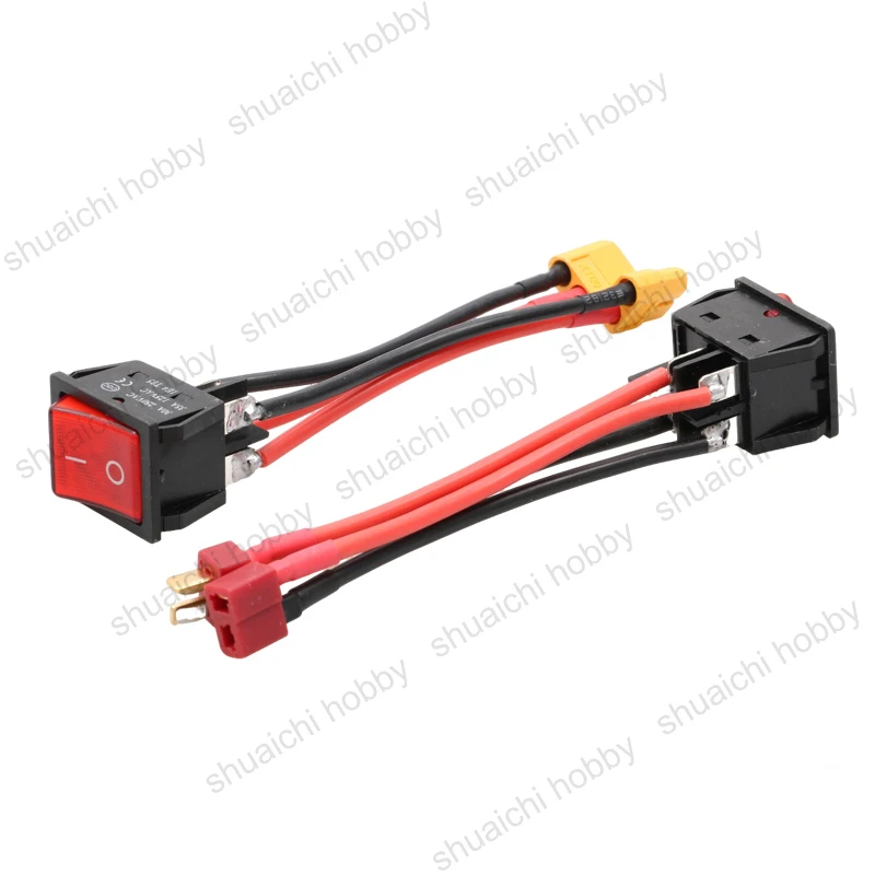 1 قطعة 30A 12 فولت/24 فولت 4-Pin 2-العتاد بطارية مفتاح رئيسي مع XT60/T-موصل قابس ل RC الطعم/قارب علكة 550/775 نحى المحرك