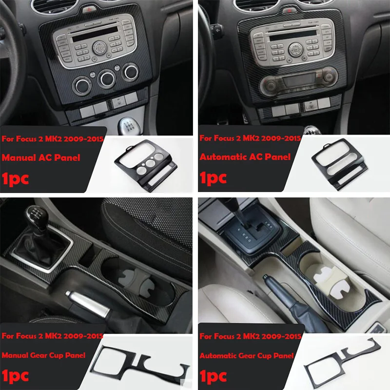 Akcesoria do stylizacji samochodów odpowietrznik uchwyt na kubek wody panel ac dekoracyjne do wnętrza pokrywy skrzynka dla Ford Focus 2 mk2 2009-2015