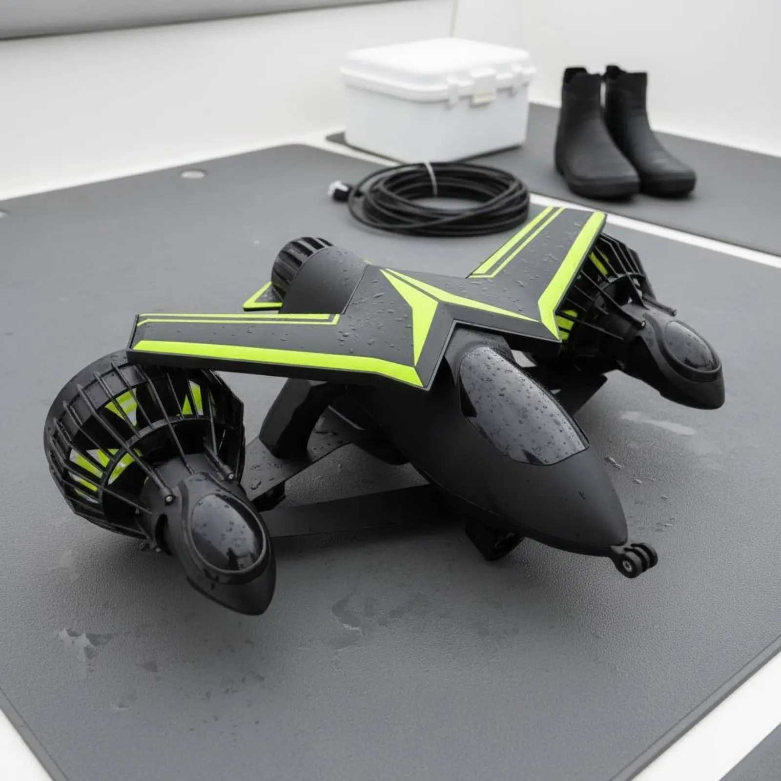 

Underwater Propulsion Scooter Floating Design Handheld Sea Scooter Diving Propeller Device Non-Sinking for Swimming, Snorkeling