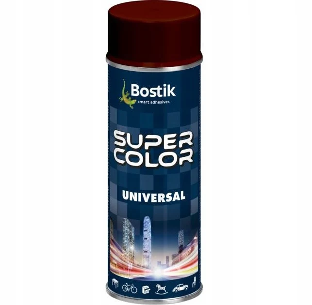 Bostik Super Color Universele spuitverf Bruin Mat 400ml