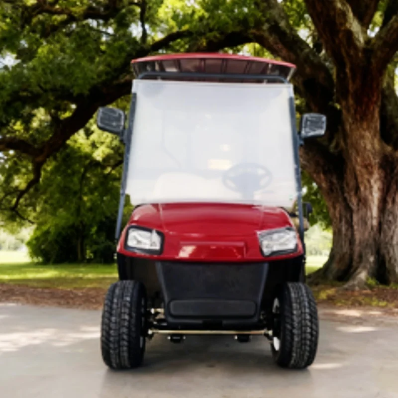 

Export Type Electric Golf Cart Hunting High New Energy Vehicle With 60V 72V Lithium Battery Chair White Leather For Golf Course