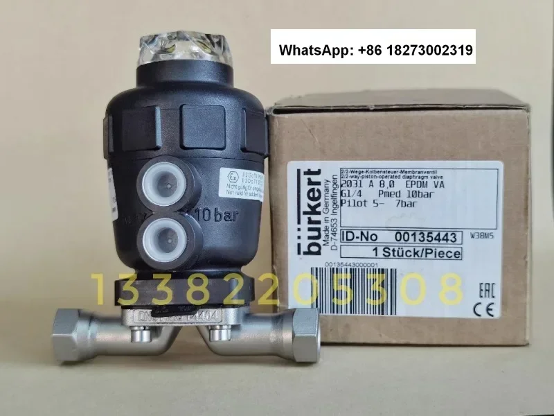 Burkert Diaphragm Valve 2031 A 8.0 EPDM Lixin Dyeing Cylinder DN8 Diaphragm Valve Customized