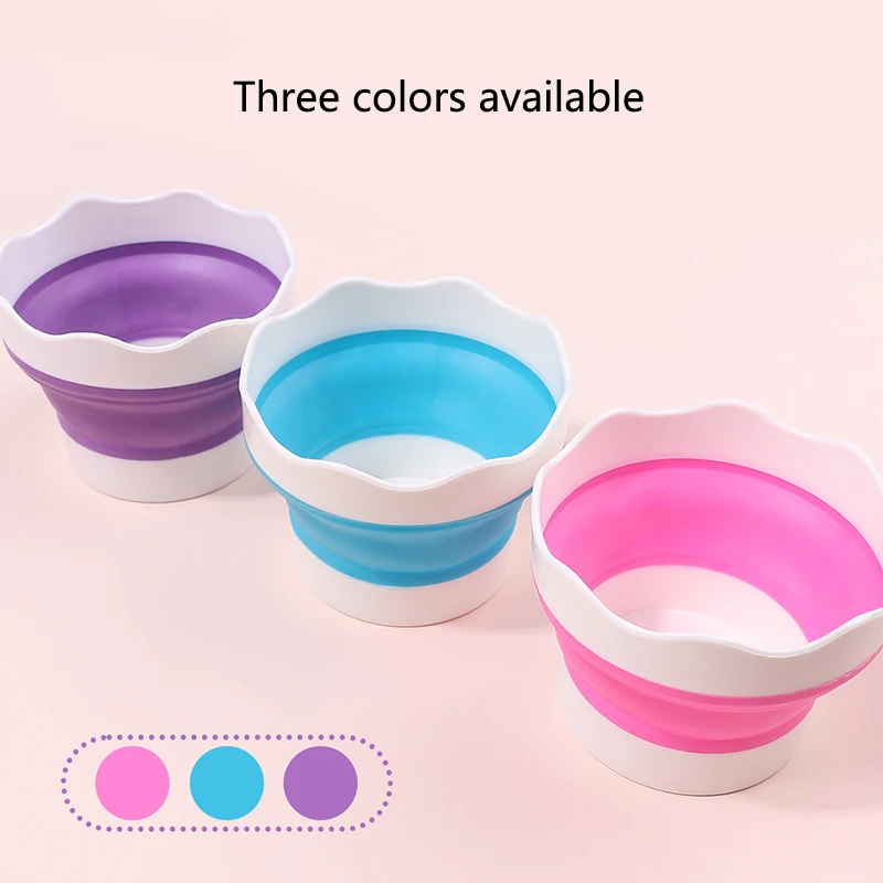 แปรง pulpen lipat เล็บซิลิโคนอเนกประสงค์สำหรับล้างถ้วยแปรงทาสีหลากสี