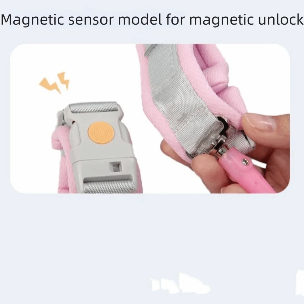 حبل جر للأطفال من أسلاك الفولاذ قابل للتنفس وقابل للتعديل ومضاد للفقدان وحزام معصم ناعم ومريح #5