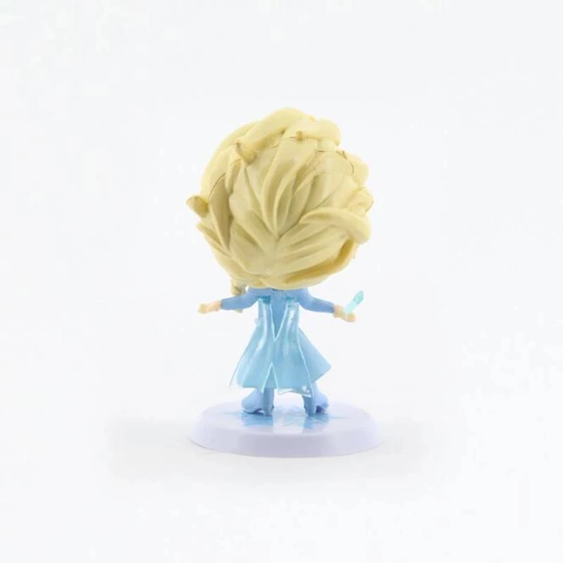 4 قطعة/المجموعة المجمدة 2 Q نسخة الأميرة إلسا آنا أولاف النار السحلية البلاستيكية لعبة مجسمة للأطفال فتاة عيد الميلاد هدية عيد الميلاد كعكة ديكور