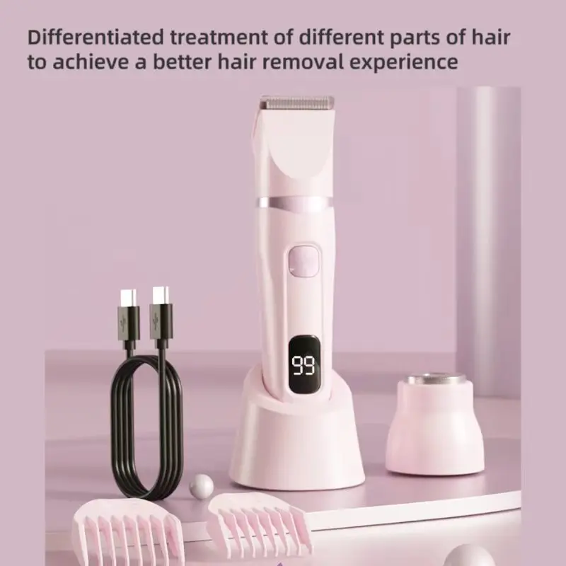 

Women's 2-in-1 multifunctional electric hair removal device, women's underarm private dedicated shaving knife, suitable for full