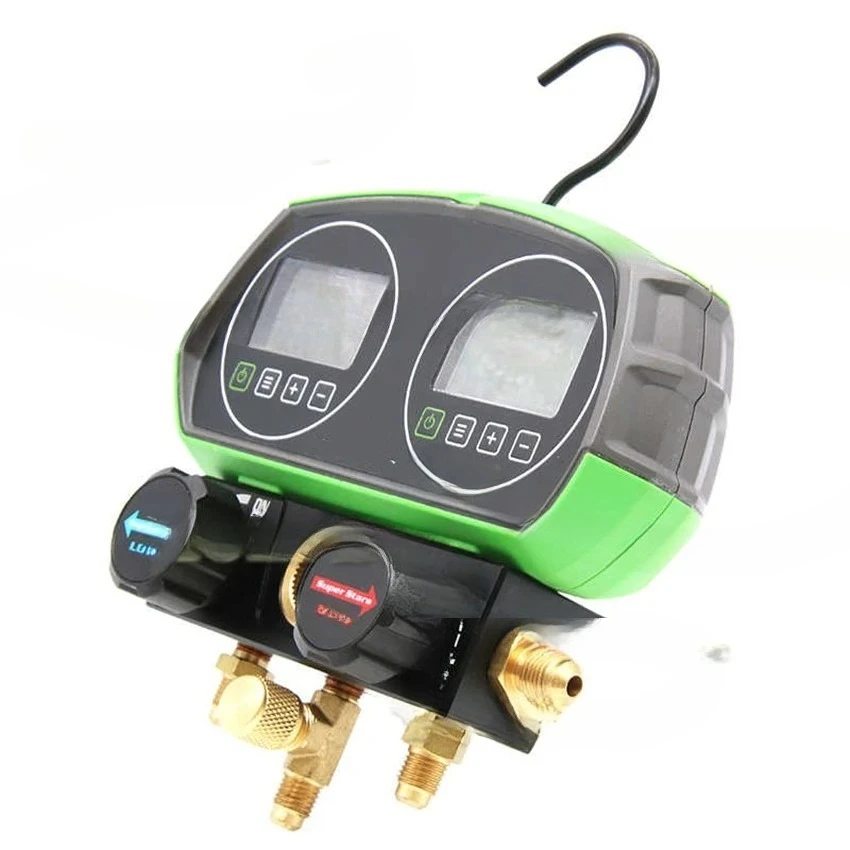 Electronic Double Pressure Gauge B268D, Digital HVAC Manifold Tester for  Air Conditioning