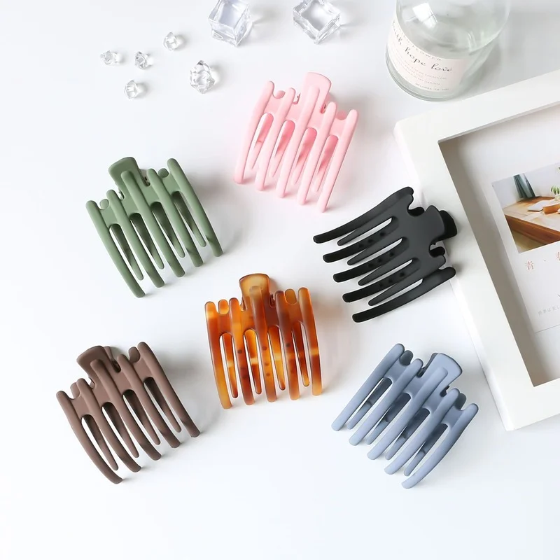 Simple Matte Duckbill Hair Claws Solid Color Hair Clips Hair Accessoriesc Women Colorful Hairpin Ponytail Headwear